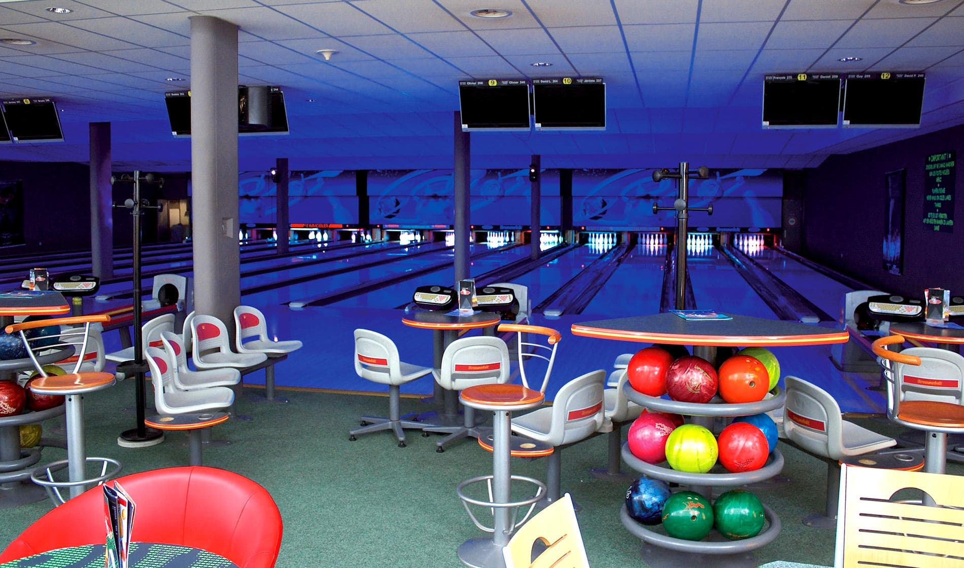 Les pistes du Bowling du Parc à Château-d’Oex